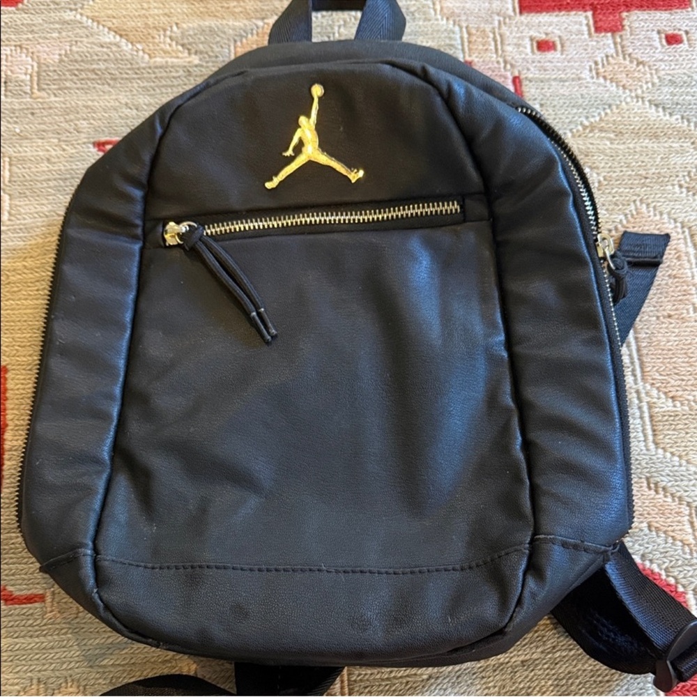 Jordan Black and Gold Backpack